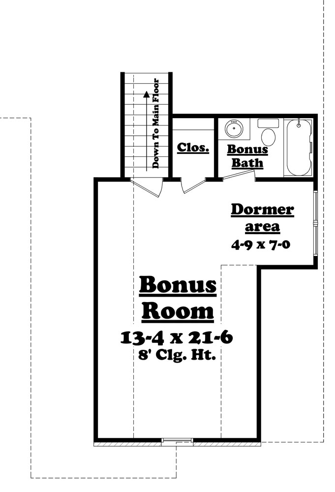 Floor Plan Bonus Room
