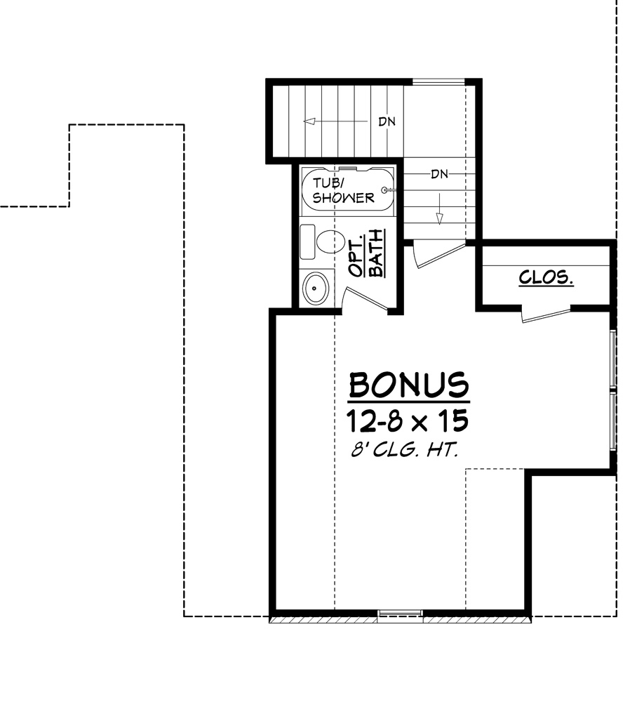 Floor Plan Bonus Room