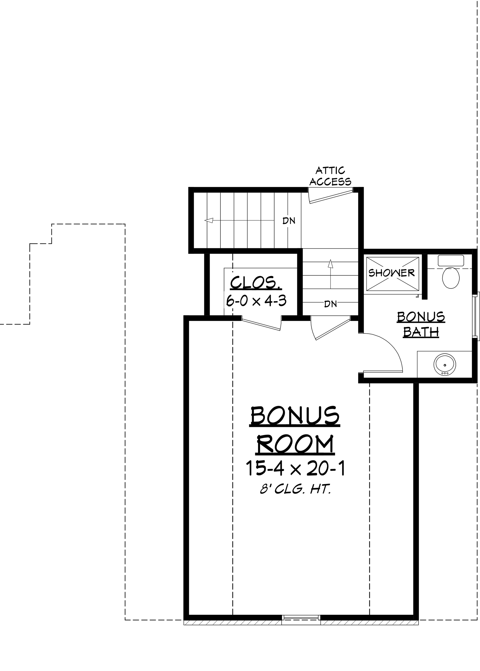 Floor Plan Bonus Room