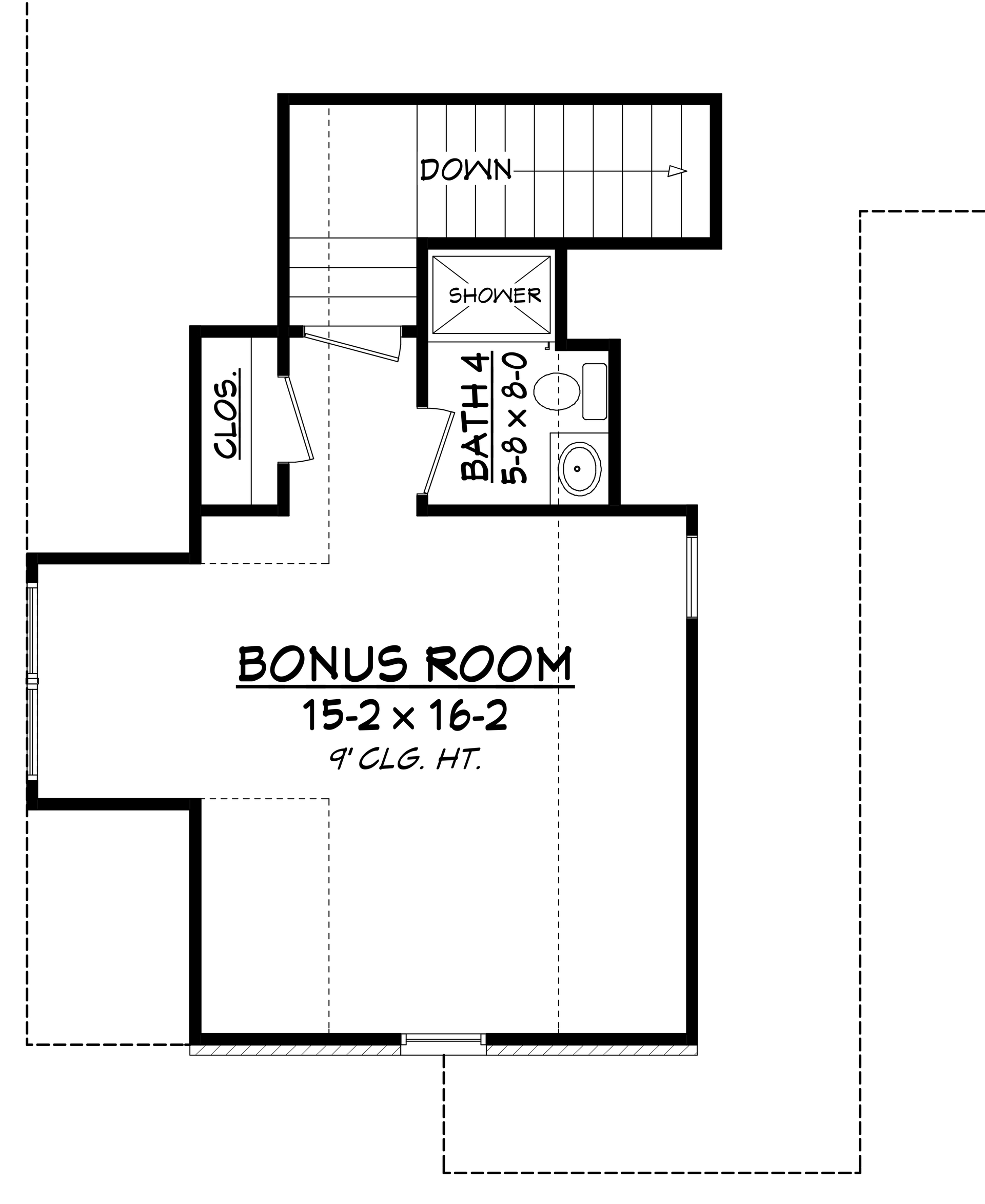 Floor Plan Bonus Room