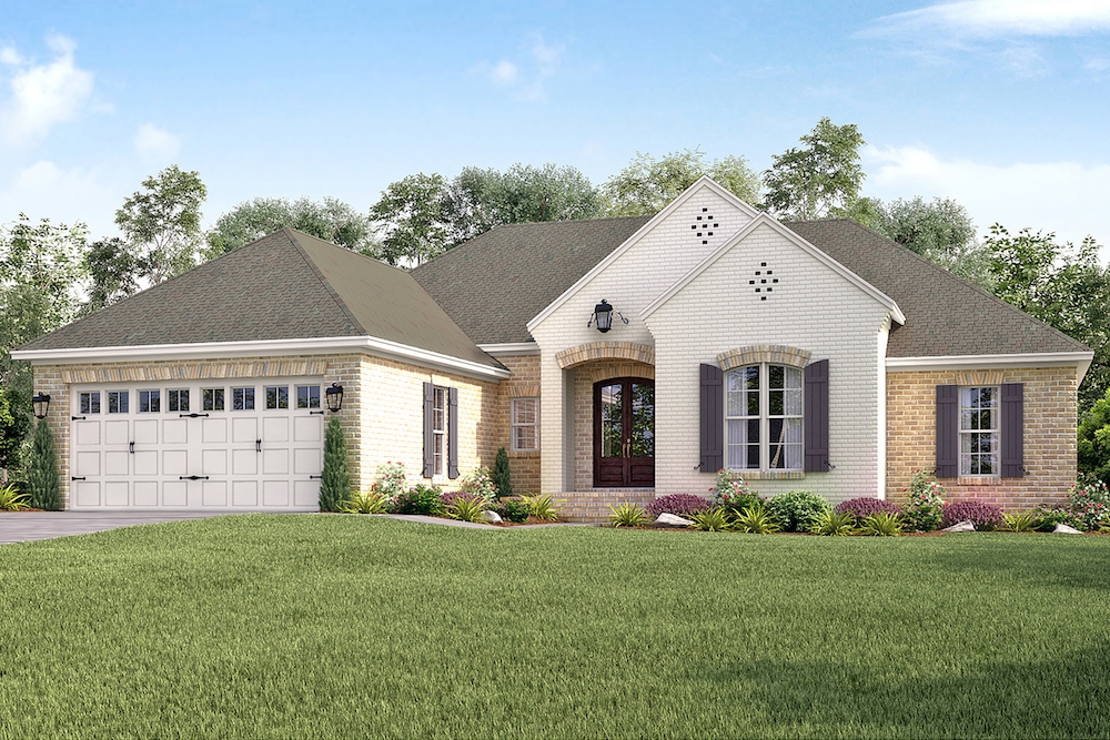4-Bedroom, 2016 Sq Ft Traditional Home Plan - 142-1156 - Main Exterior