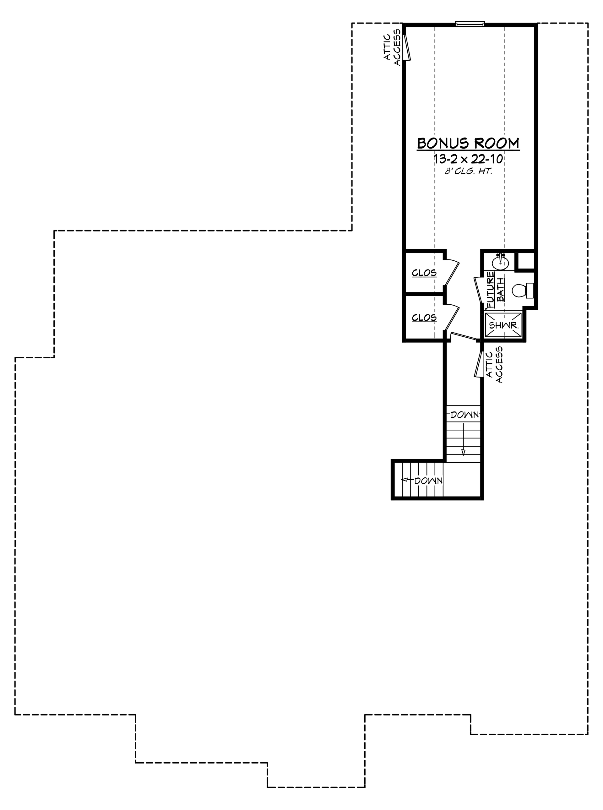 Floor Plan Bonus Room
