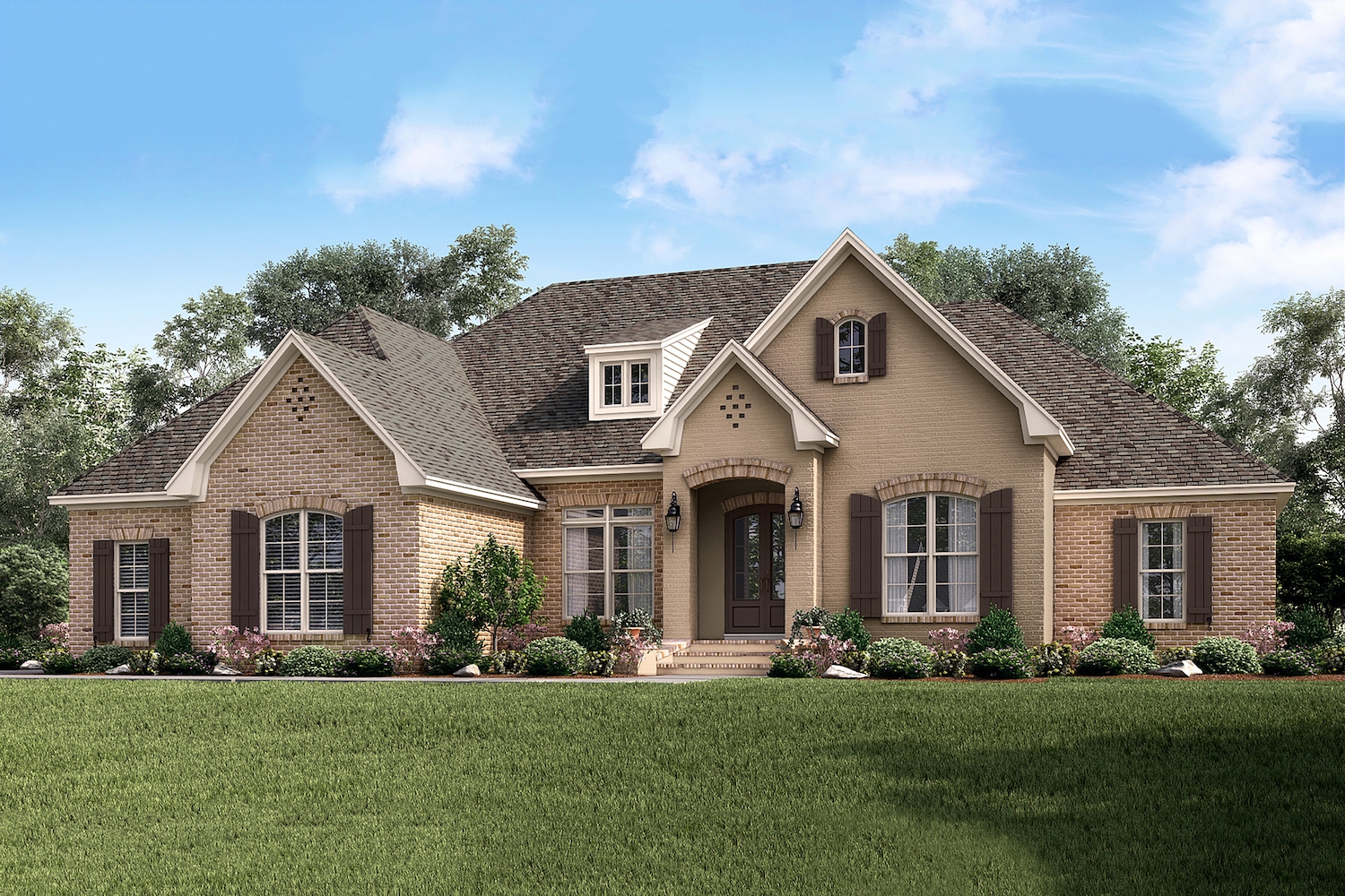 4-Bedroom, 2506 Sq Ft European Home Plan - 142-1162 - Main Exterior
