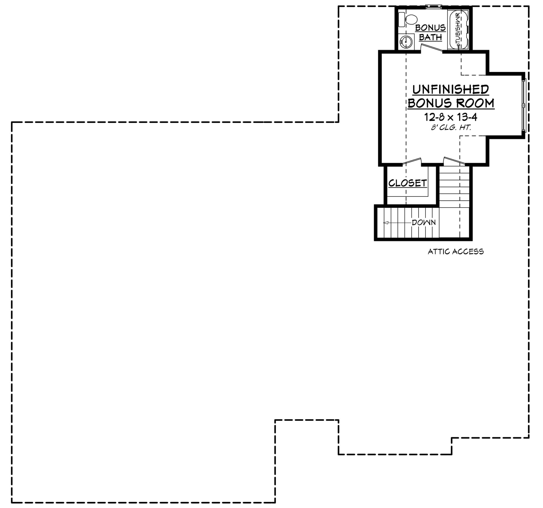 Floor Plan Bonus Room