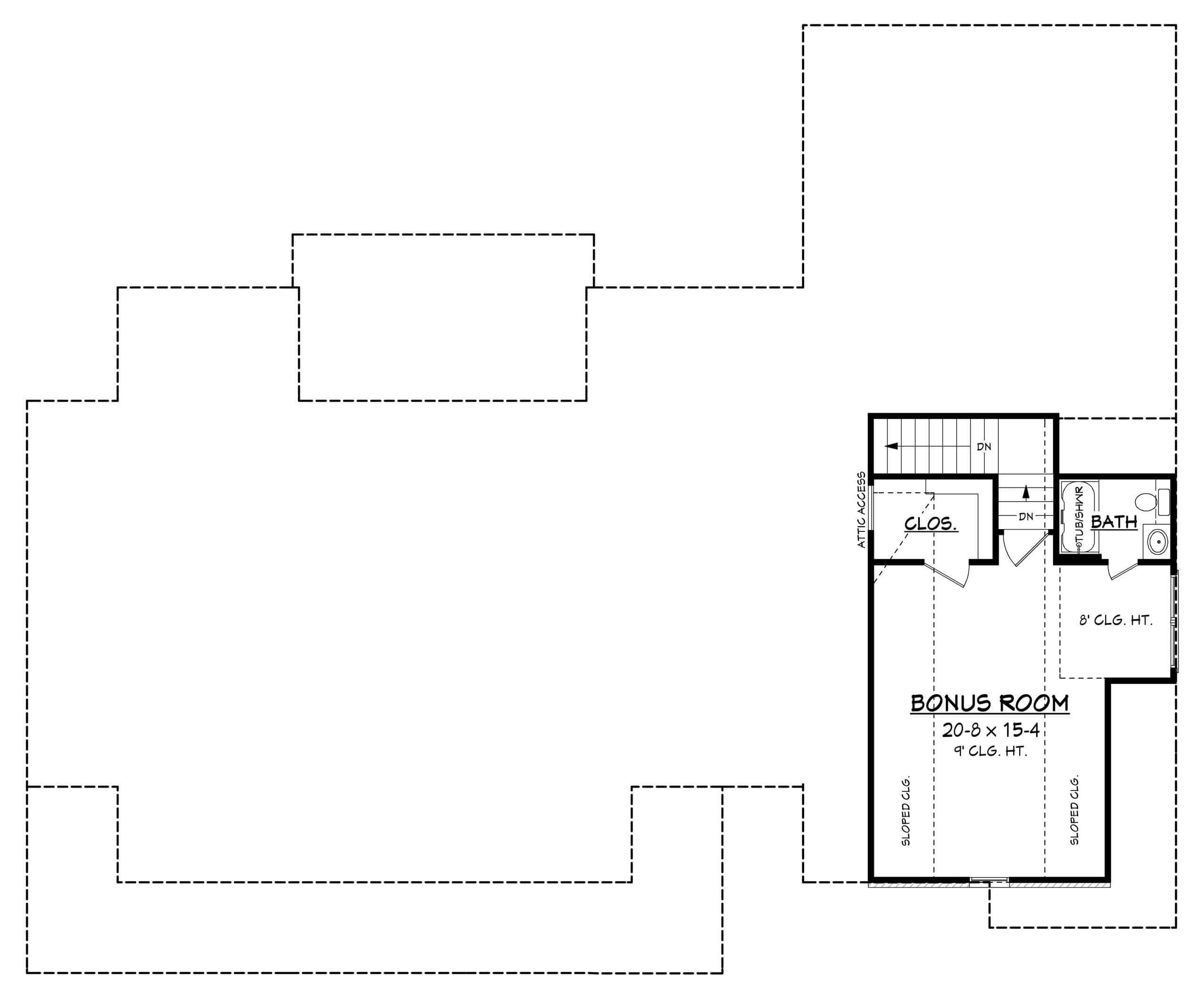 Floor Plan Bonus Room