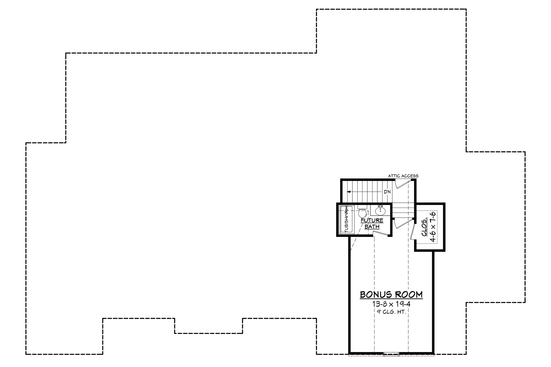 Floor Plan Bonus Room