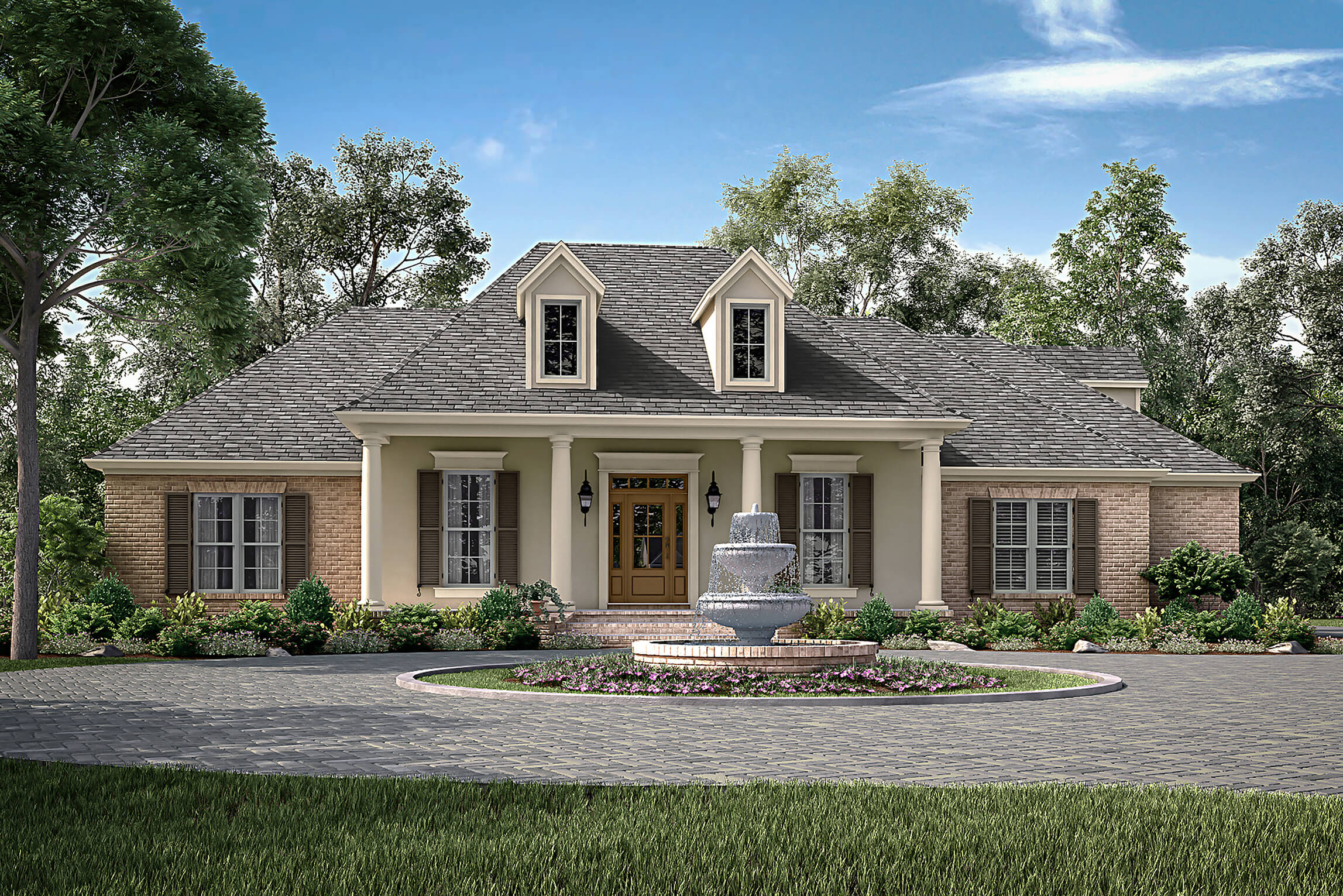 4-Bedroom, 2396 Sq Ft Traditional Home Plan - 142-1172 - Main Exterior