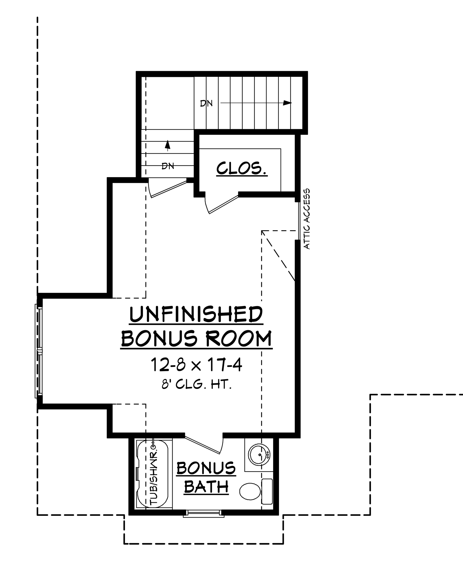 Floor Plan Bonus Room
