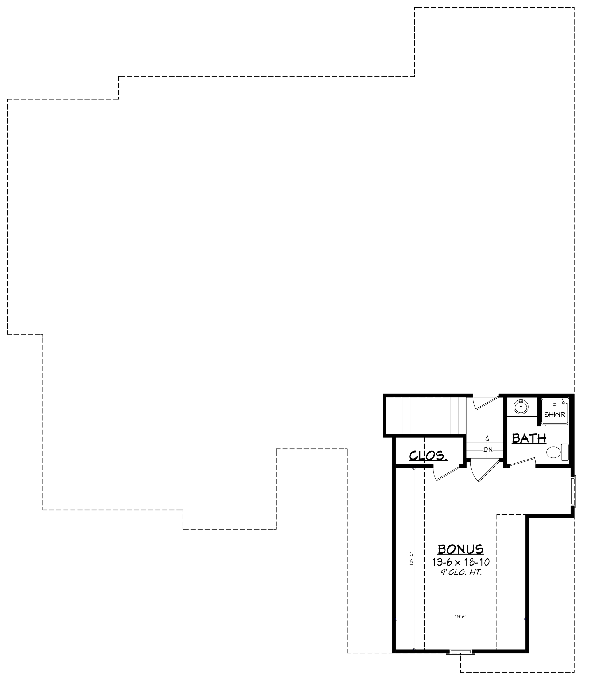 Floor Plan Bonus Room