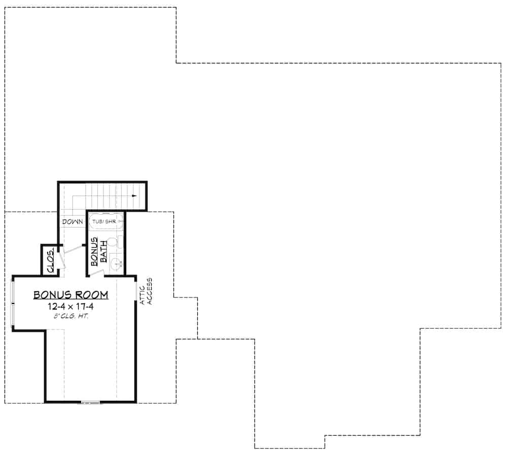 Floor Plan Bonus Room