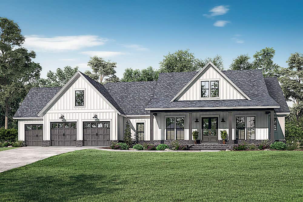4-Bedroom, 2763 Sq Ft Farmhouse - Plan #142-1224 - Front Exterior