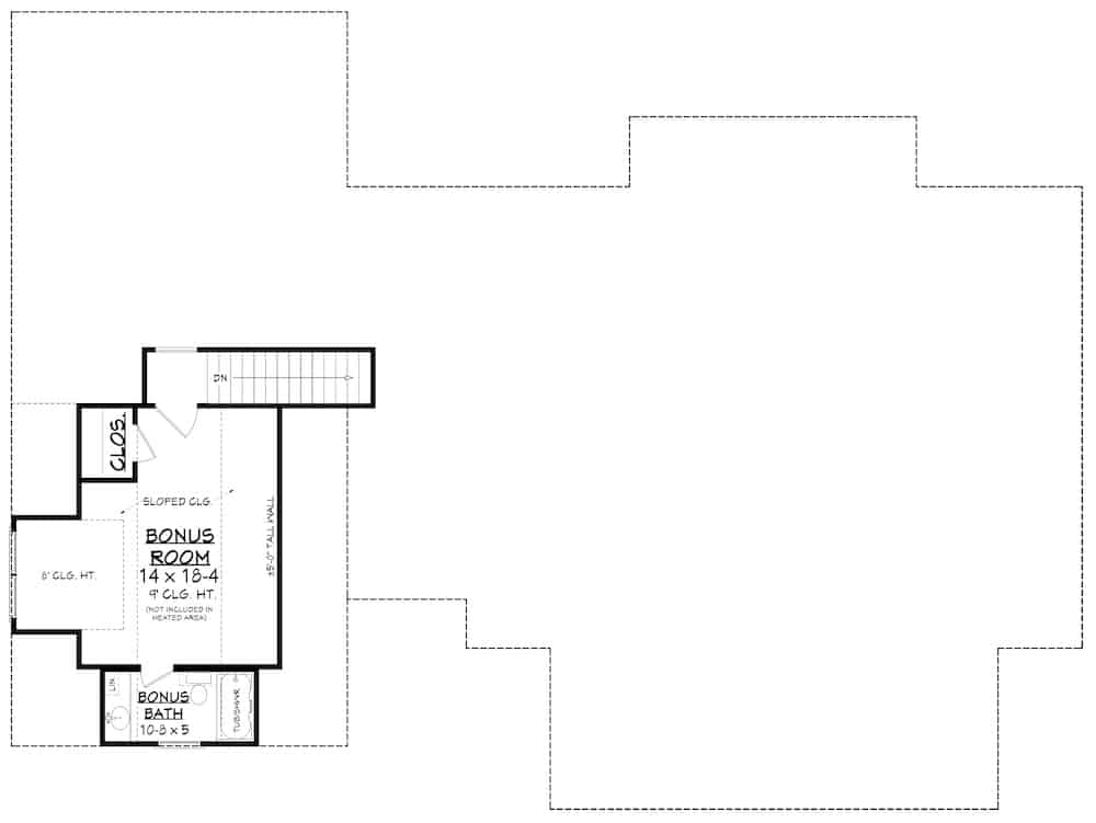 Floor Plan Bonus Room