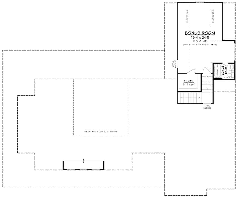 Floor Plan Bonus Room