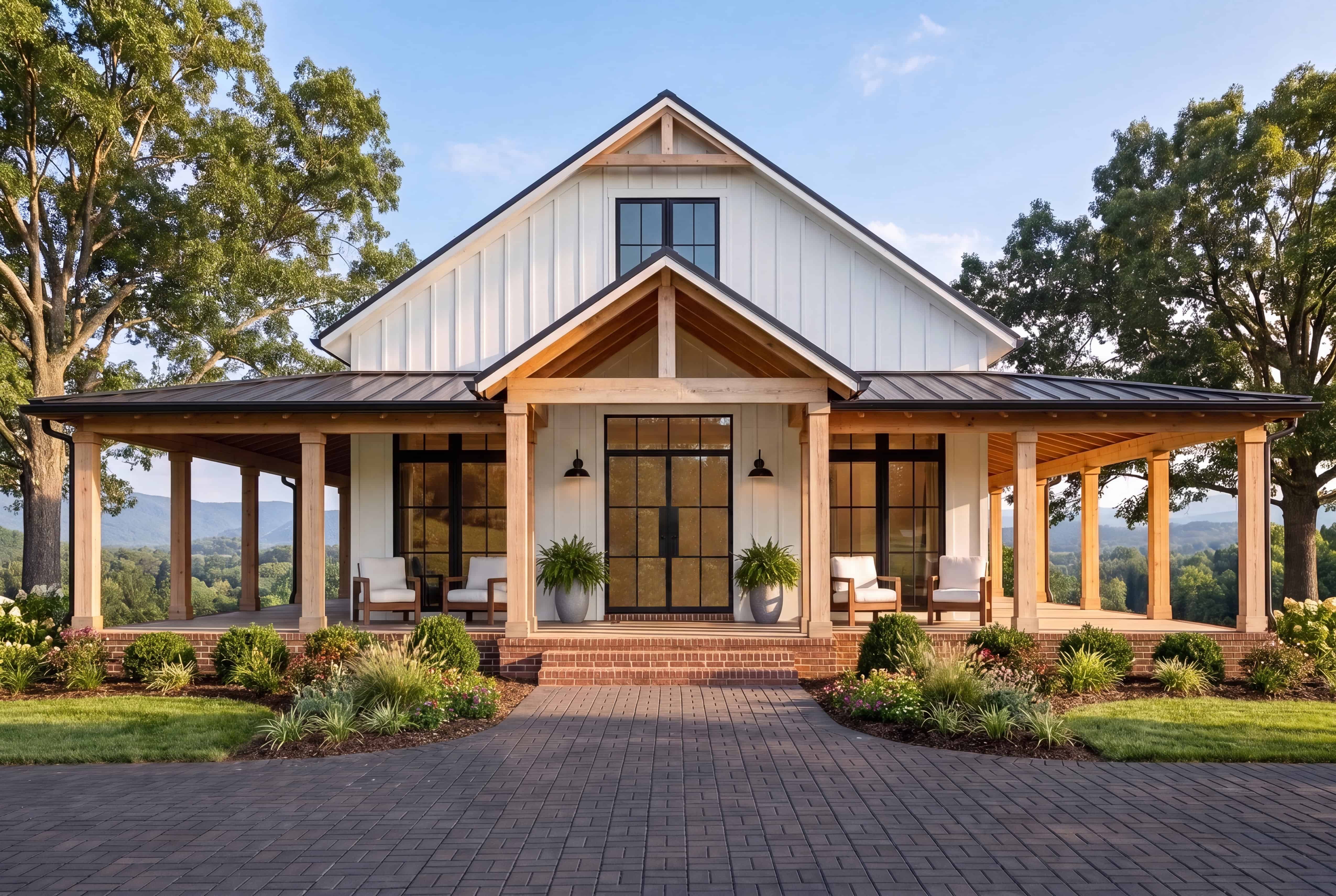 3-Bedroom, 1635 Sq Ft Barndominium House Plan - 142-1511 - Front Exterior