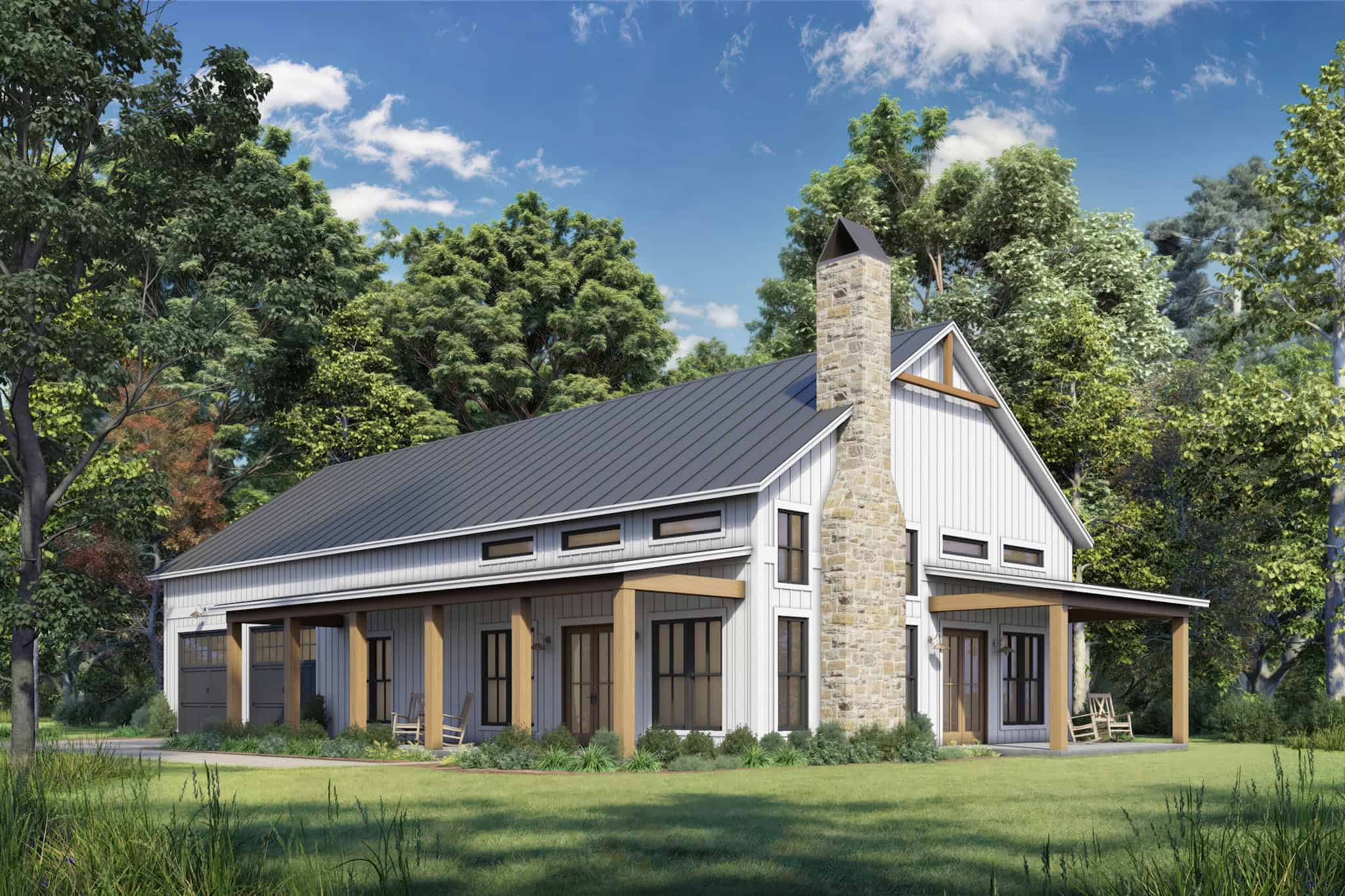 Modern Farmhouse House Plan - 3 Bedrms, 2 Baths - 1800 Sq Ft #142-1537