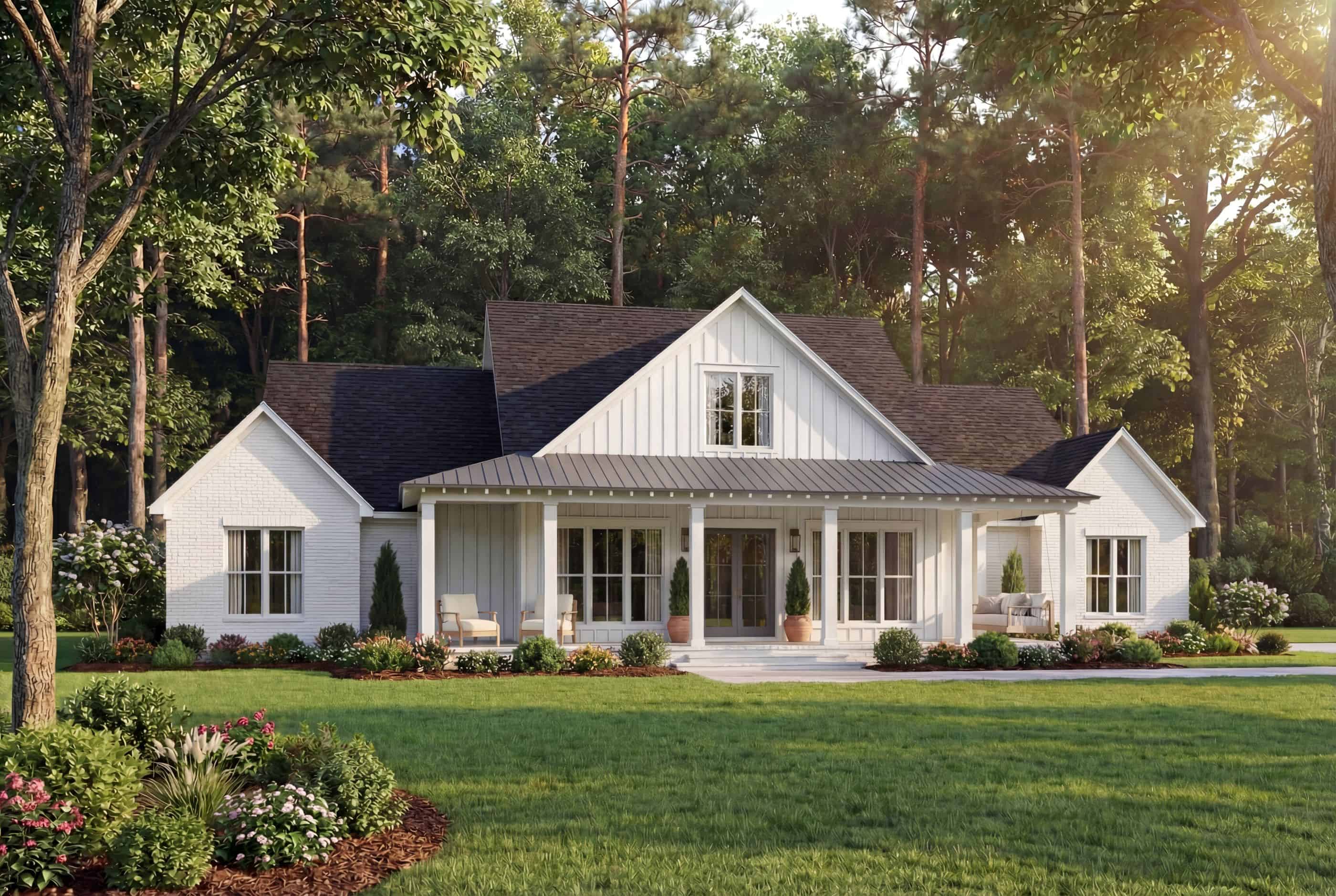 Modern Farmhouse Plan - 4 Bedrms, 3.5 Baths - 2655 Sq Ft #142-1538