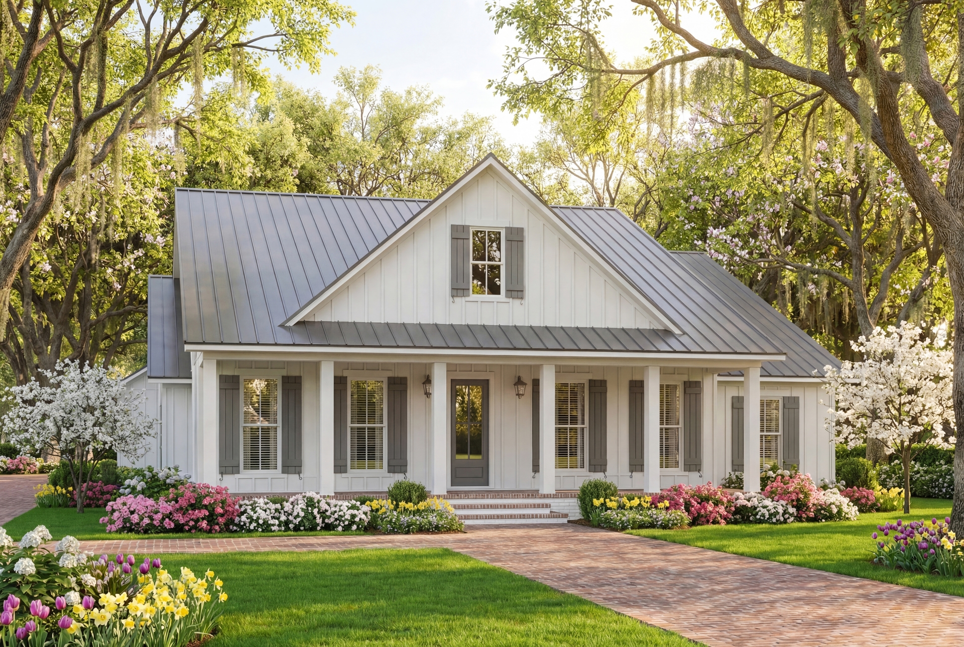 3-Bedroom, 1990 Sq Ft Cottage House Plan - 142-1559 - Front Exterior