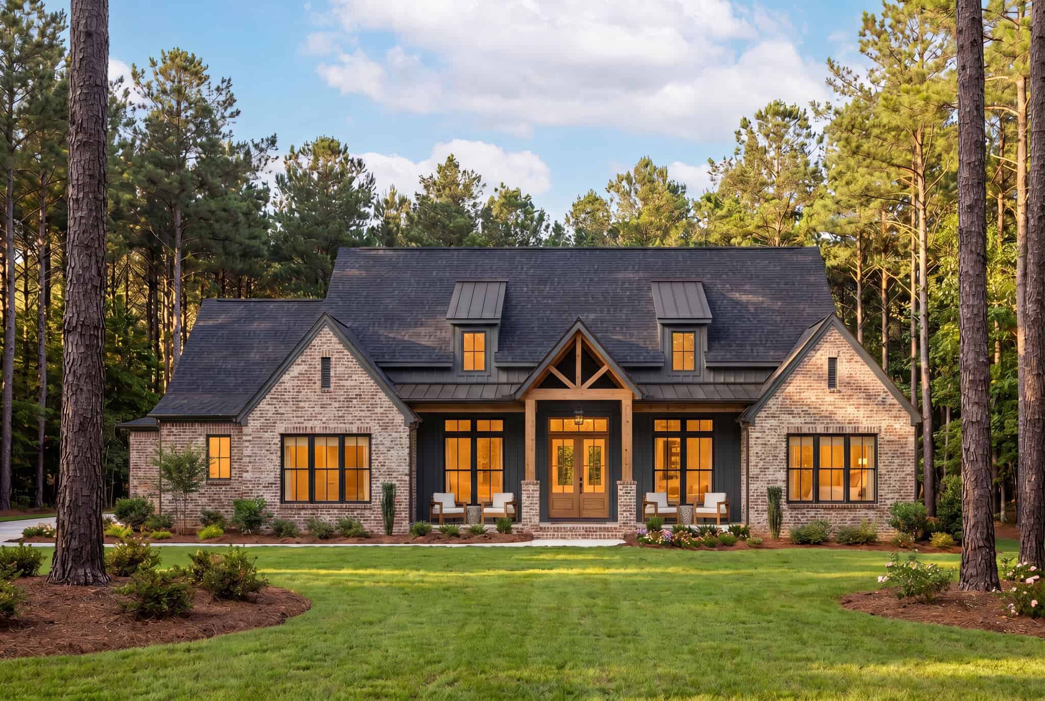3-Bedroom, 2679 Sq Ft Modern Farmhouse Home Plan - 142-1575 - Main Exterior