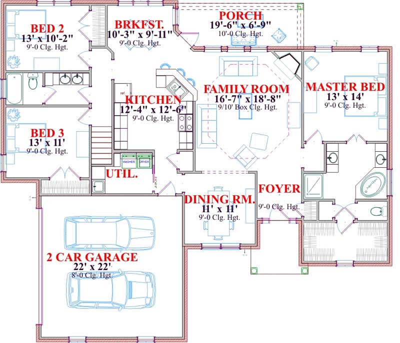 MAIN LEVEL FLOOR PLAN