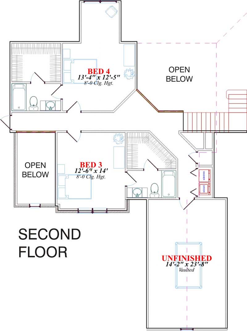 SECOND LEVEL FLOOR PLAN
