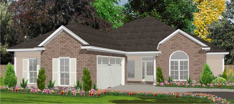 4-Bedroom, 1970 Sq Ft Ranch Home Plan - 144-1031 - Main Exterior
