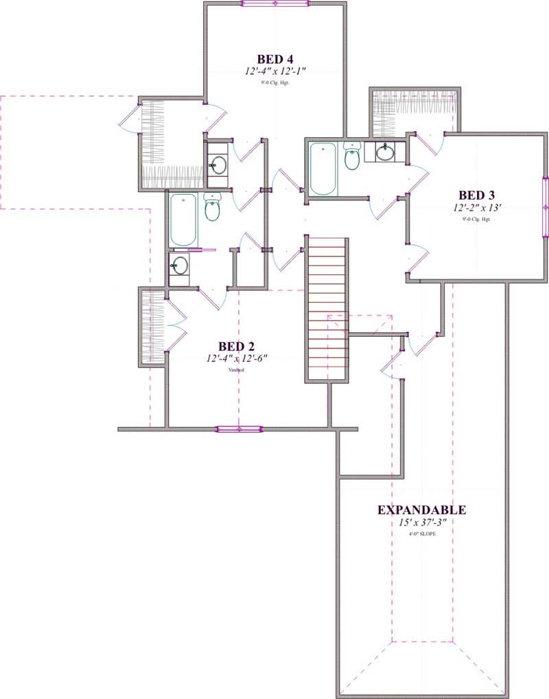 SECOND LEVEL FLOOR PLAN