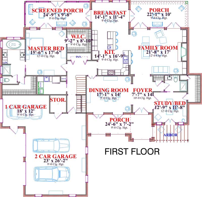 MAIN LEVEL FLOOR PLAN