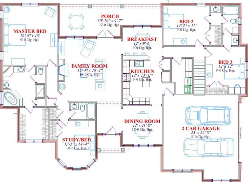 MAIN LEVEL FLOOR PLAN