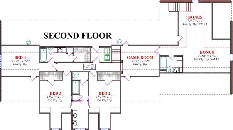 SECOND FLOOR PLAN