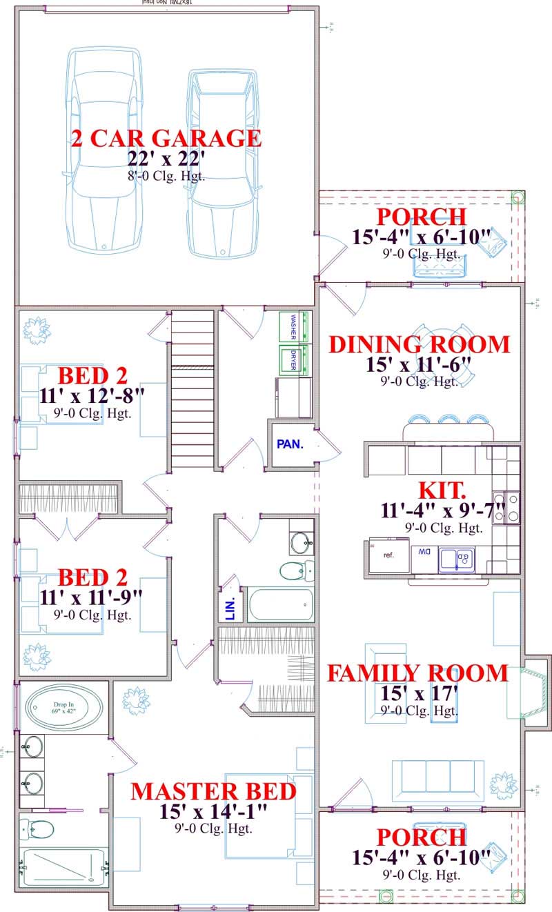 MAIN LEVEL FLOOR PLAN