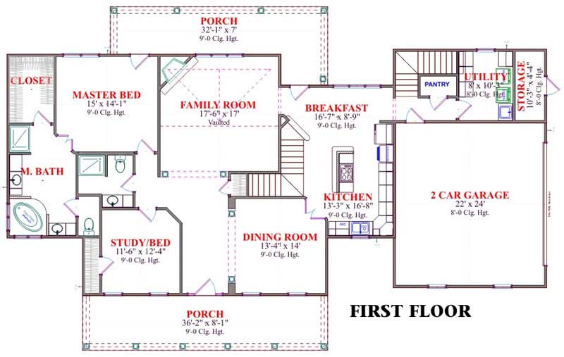 MAIN LEVEL FLOOR PLAN
