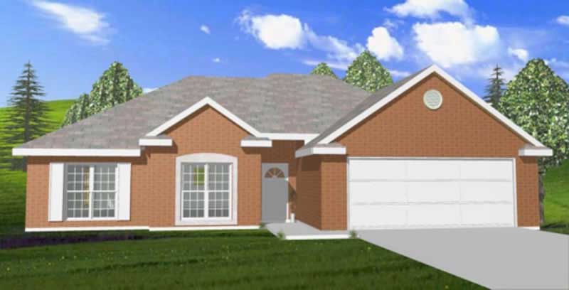 3-Bedroom, 1527 Sq Ft Contemporary House Plan - 144-1066 - Front Exterior