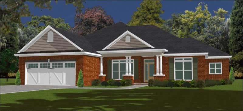 4-Bedroom, 2238 Sq Ft Contemporary House Plan - 144-1068 - Front Exterior