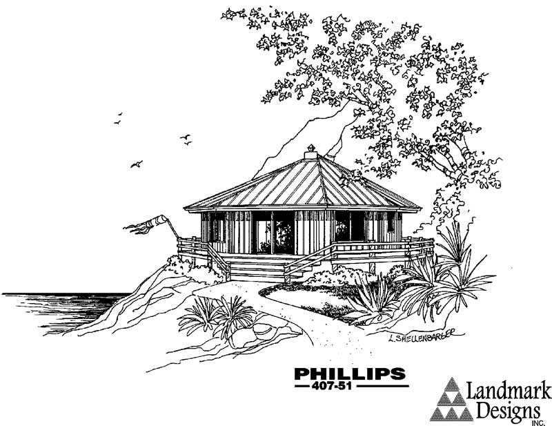 2-Bedroom, 902 Sq Ft Small House Plans House Plan - 145-1041 - Front Exterior