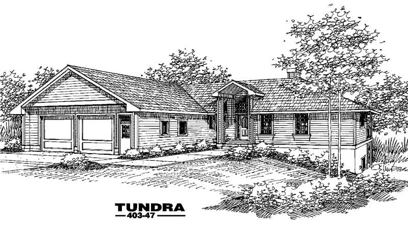 3-Bedroom, 2110 Sq Ft Ranch House Plan - 145-1076 - Front Exterior