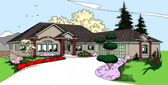 4-Bedroom, 2876 Sq Ft Craftsman House Plan - 145-1162 - Front Exterior