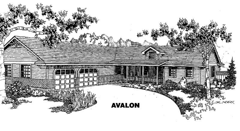 3-Bedroom, 1490 Sq Ft Country House Plan - 145-1403 - Front Exterior