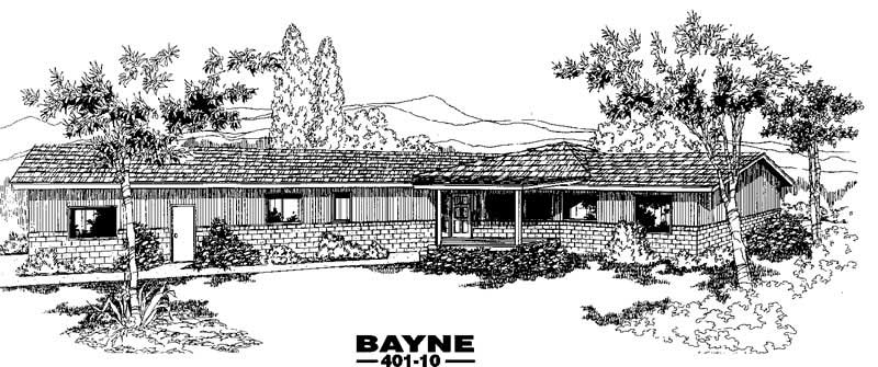 3-Bedroom, 2095 Sq Ft Contemporary House Plan - 145-1541 - Front Exterior