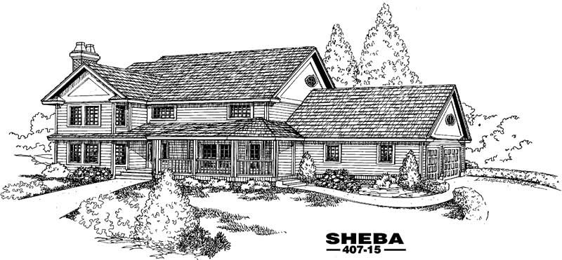 4-Bedroom, 2703 Sq Ft Contemporary House Plan - 145-1585 - Front Exterior