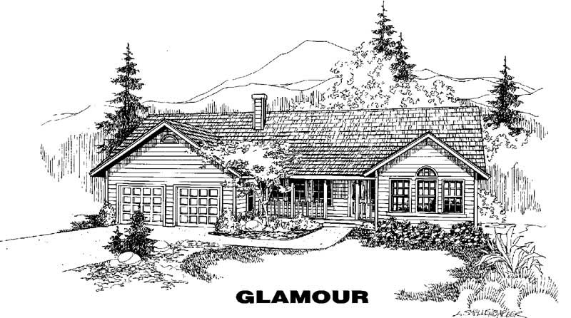 4-Bedroom, 2045 Sq Ft Country House Plan - 145-1590 - Front Exterior