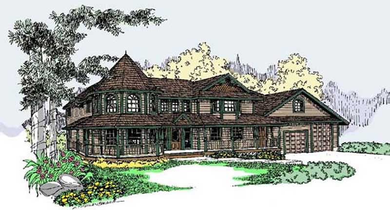 4-Bedroom, 3419 Sq Ft Ranch House Plan - 145-1608 - Front Exterior