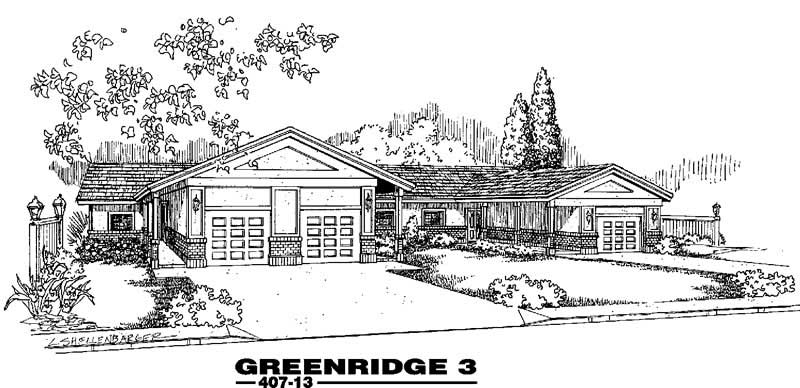 6-Bedroom, 3719 Total Sq Ft Triplex Plan- 145-1611 - Front Exterior