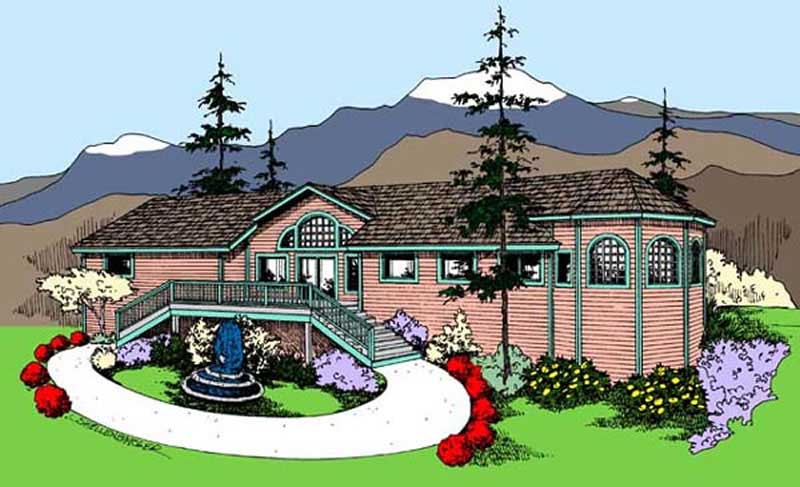 6-Bedroom, 3555 Sq Ft Contemporary House Plan - 145-1629 - Front Exterior