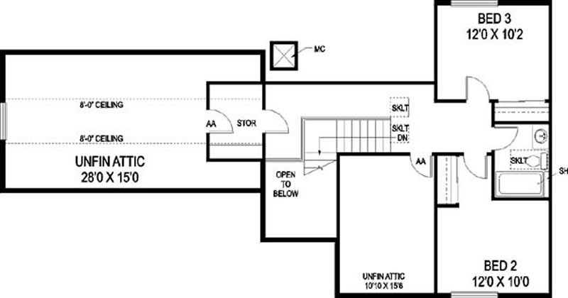 FLOOR PLAN SECOND STORY