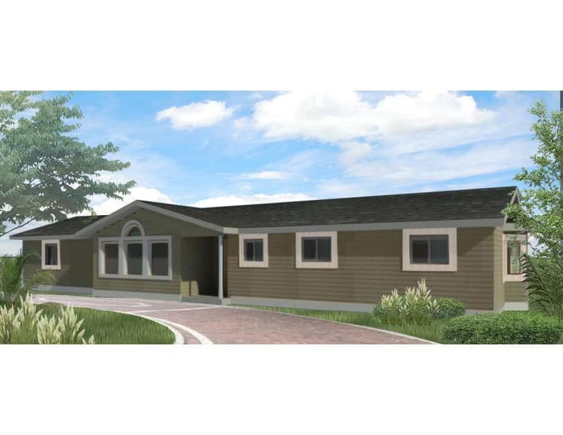 3-Bedroom, 1468 Sq Ft Ranch House Plan - 145-2044 - Front Exterior