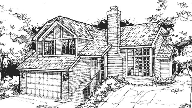 3-Bedroom, 1807 Sq Ft Country House Plan - 146-1069 - Front Exterior