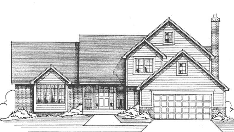 3-Bedroom, 2355 Sq Ft Country House Plan - 146-1164 - Front Exterior
