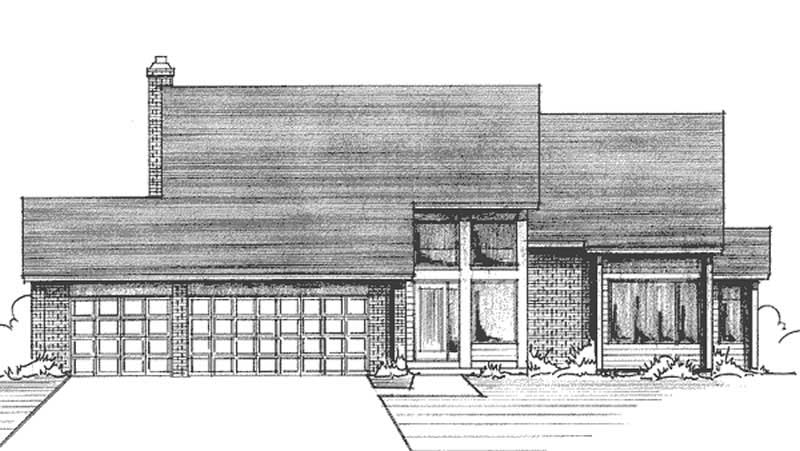 3-Bedroom, 2277 Sq Ft Craftsman House Plan - 146-1166 - Front Exterior