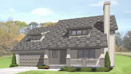 3-Bedroom, 1727 Sq Ft Craftsman House Plan - 146-1186 - Front Exterior