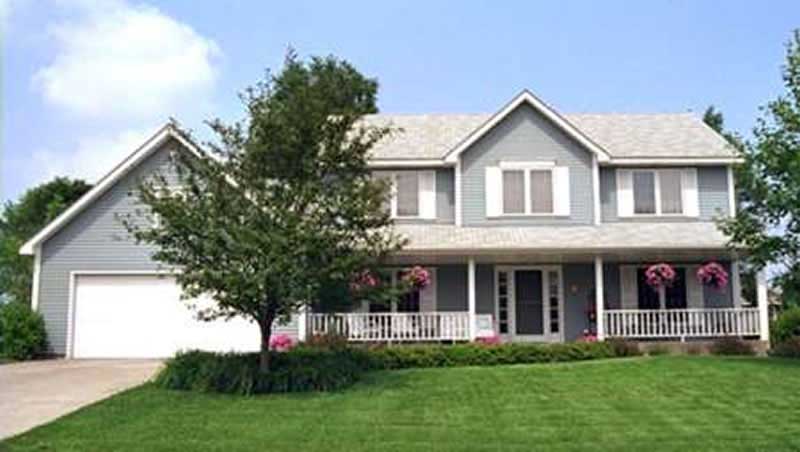 4-Bedroom, 2278 Sq Ft Colonial House Plan - 146-1266 - Front Exterior